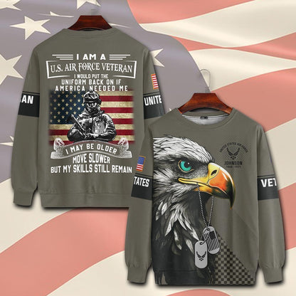 U.S Air Force – T-shirt – I WOULD PUT THE UNIFORM BACK ON IF AMERICA NEEDED ME