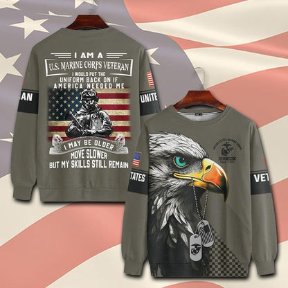 U.S Marine Corps – T-shirt – I WOULD PUT THE UNIFORM BACK ON IF AMERICA NEEDED ME