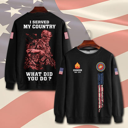 U.S Marine Corps – T-shirt – WHAT DID YOU DO ?
