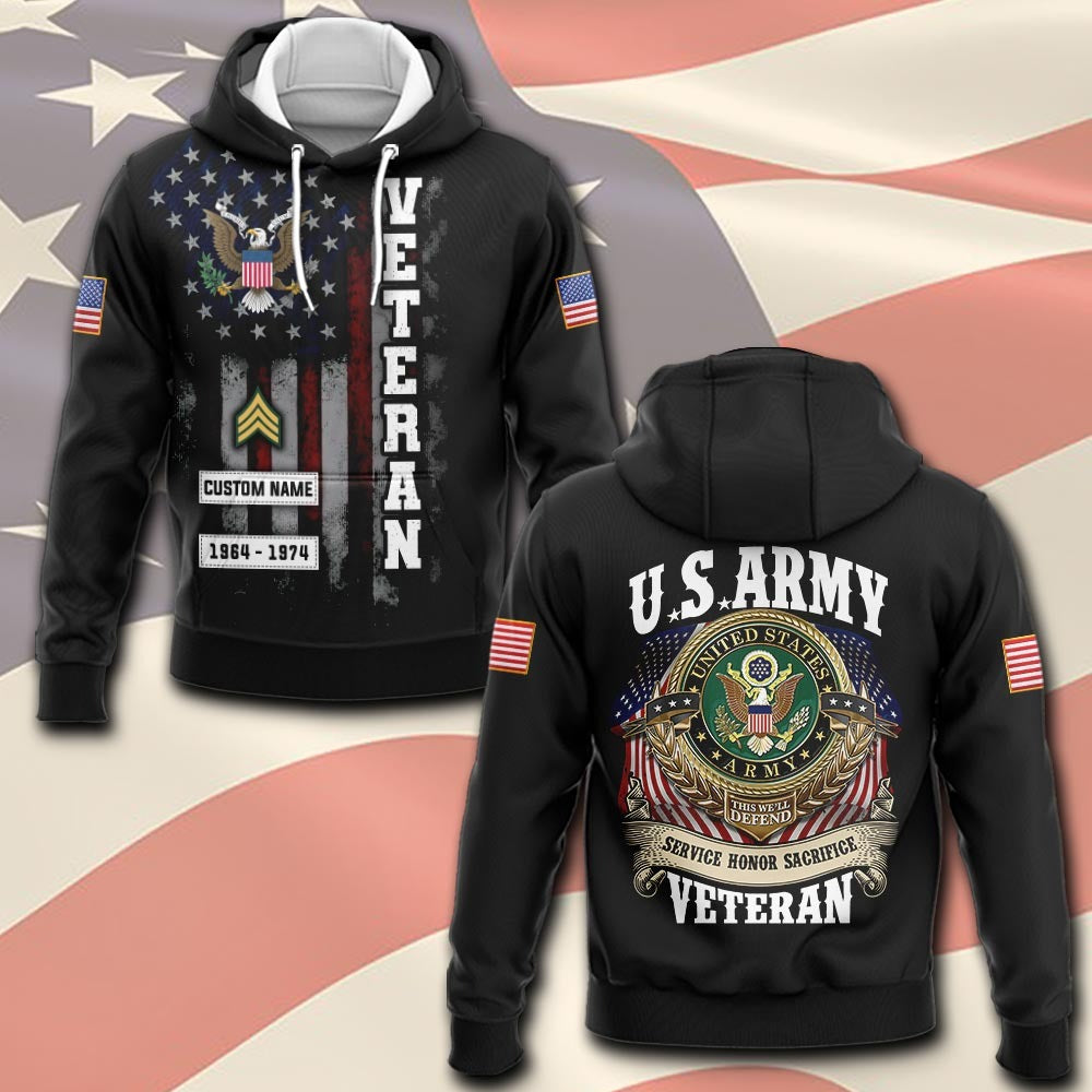 U.S Army – T-shirt –  SACRIFICE HONOR SERVICE