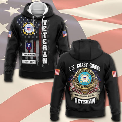 U.S Coast Guard – T-shirt – SACRIFICE HONOR SERVICE