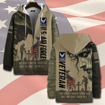 U.S Air Force – T-shirt – WE DON'T KNOW THEM ALL BUT WE OWE THEM ALL
