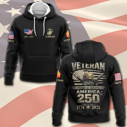 U.S Marine Corps – T-shirt – Grunge Veteran Emblem
