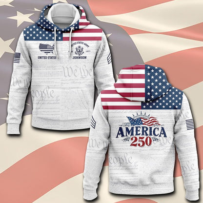 U.S Army – T-shirt –  America 250 Heritage Flag