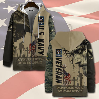 U.S Navy – T-shirt – WE DON'T KNOW THEM ALL BUT WE OWE THEM ALL